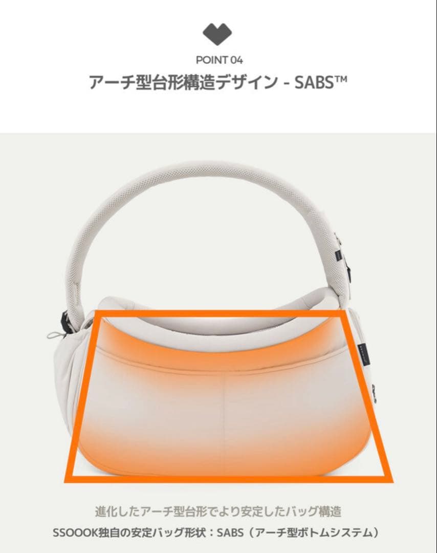 【美品】ssoookスリングバッグオープン型 ベージュ M ブランケット付き