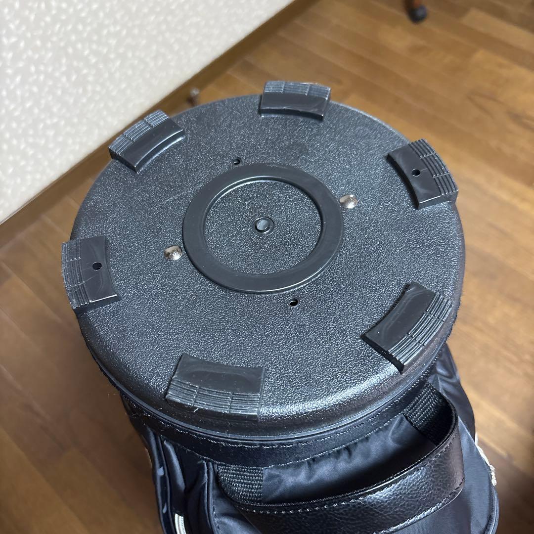 Black&White ドット柄キャディバッグ美品