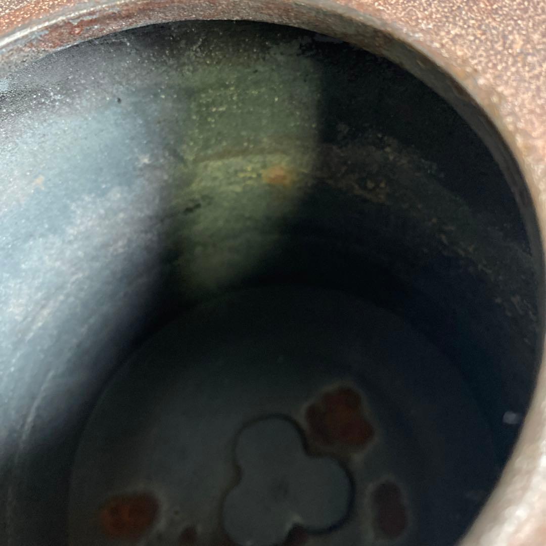 人間国宝　高橋敬典　糸目筒釜　茶道具