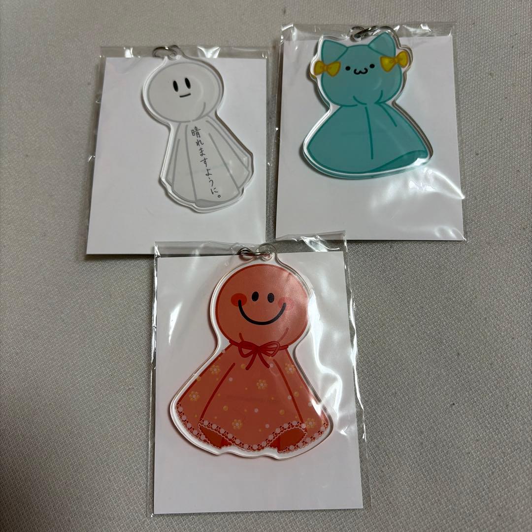 バンドリ 5周年記念アニメ　てるてるぼうずアクリルキーホルダー