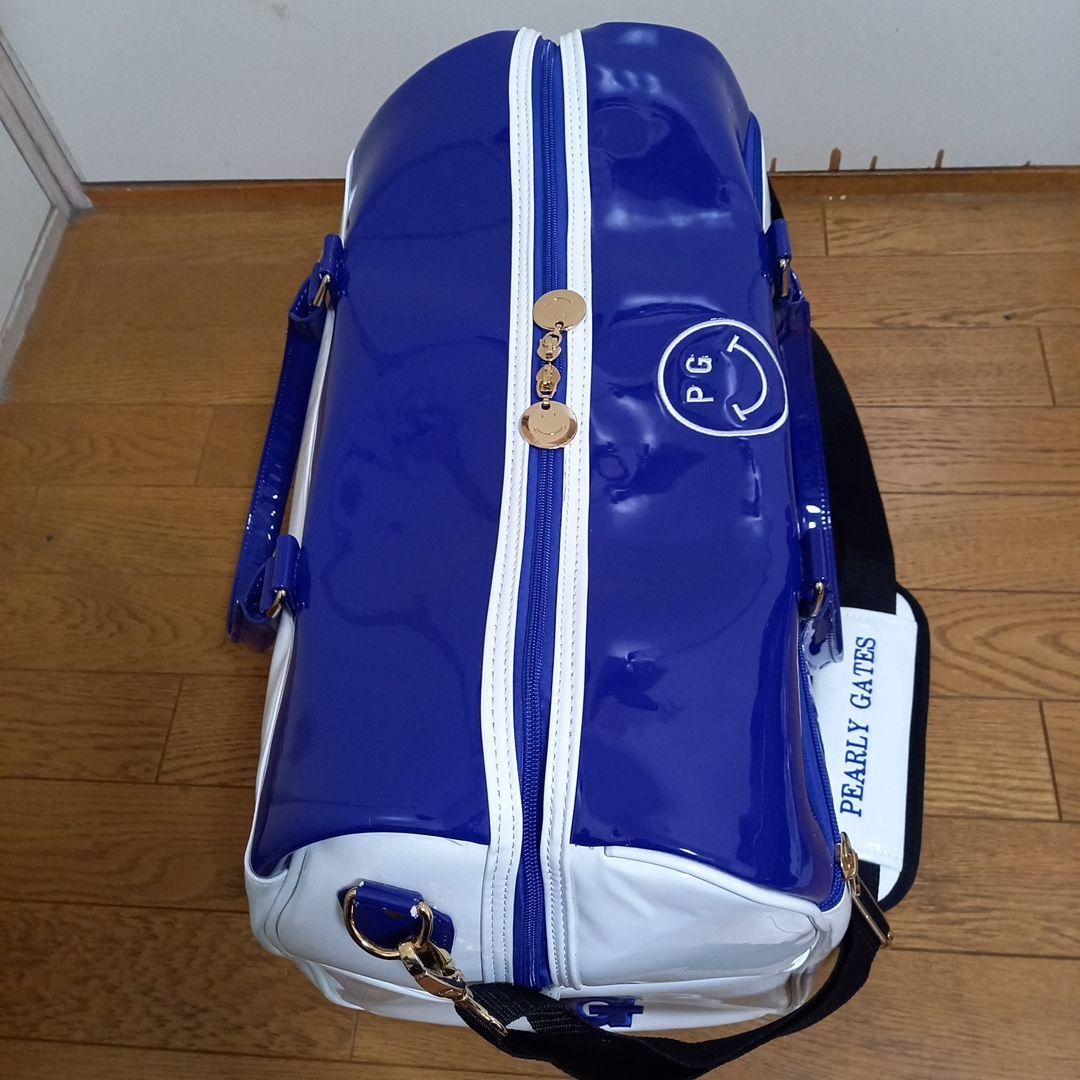 ギ*ス様 【美品】パーリーゲイツ　エナメル　ロッカーバッグ ブルー/ホワイト