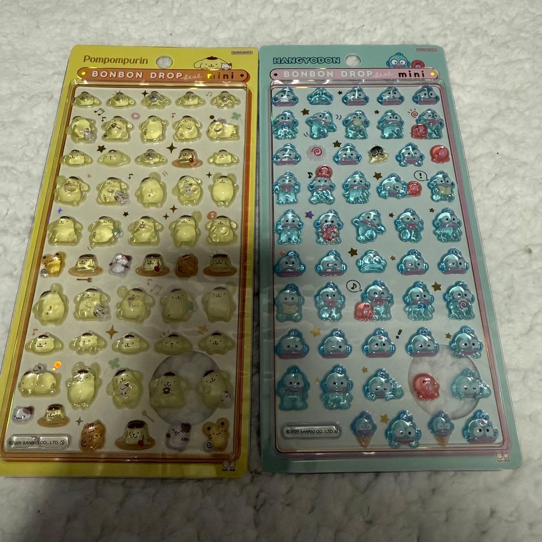 最終価格　正規品　ボンボンドロップシール　サンリオ　ミニ　8種　コンプリート