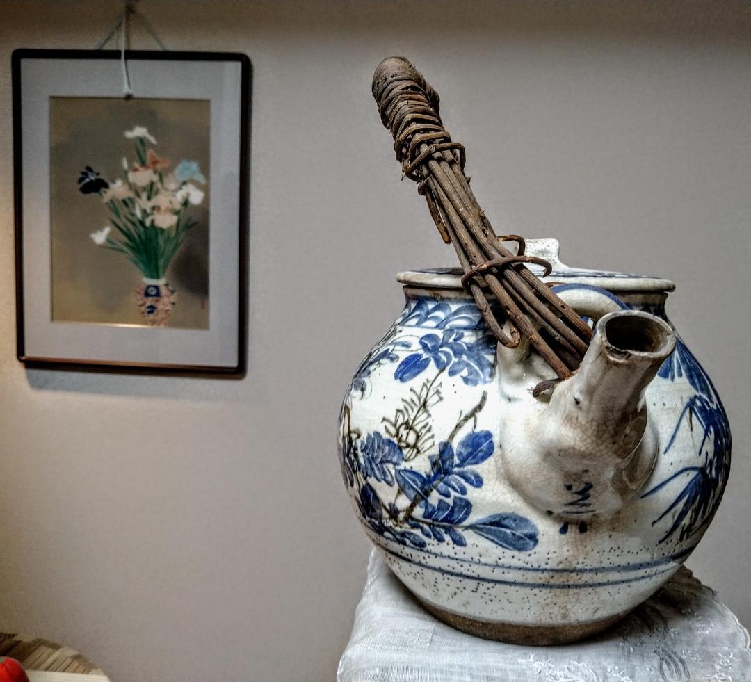 京都老舗茶葉店の土瓶