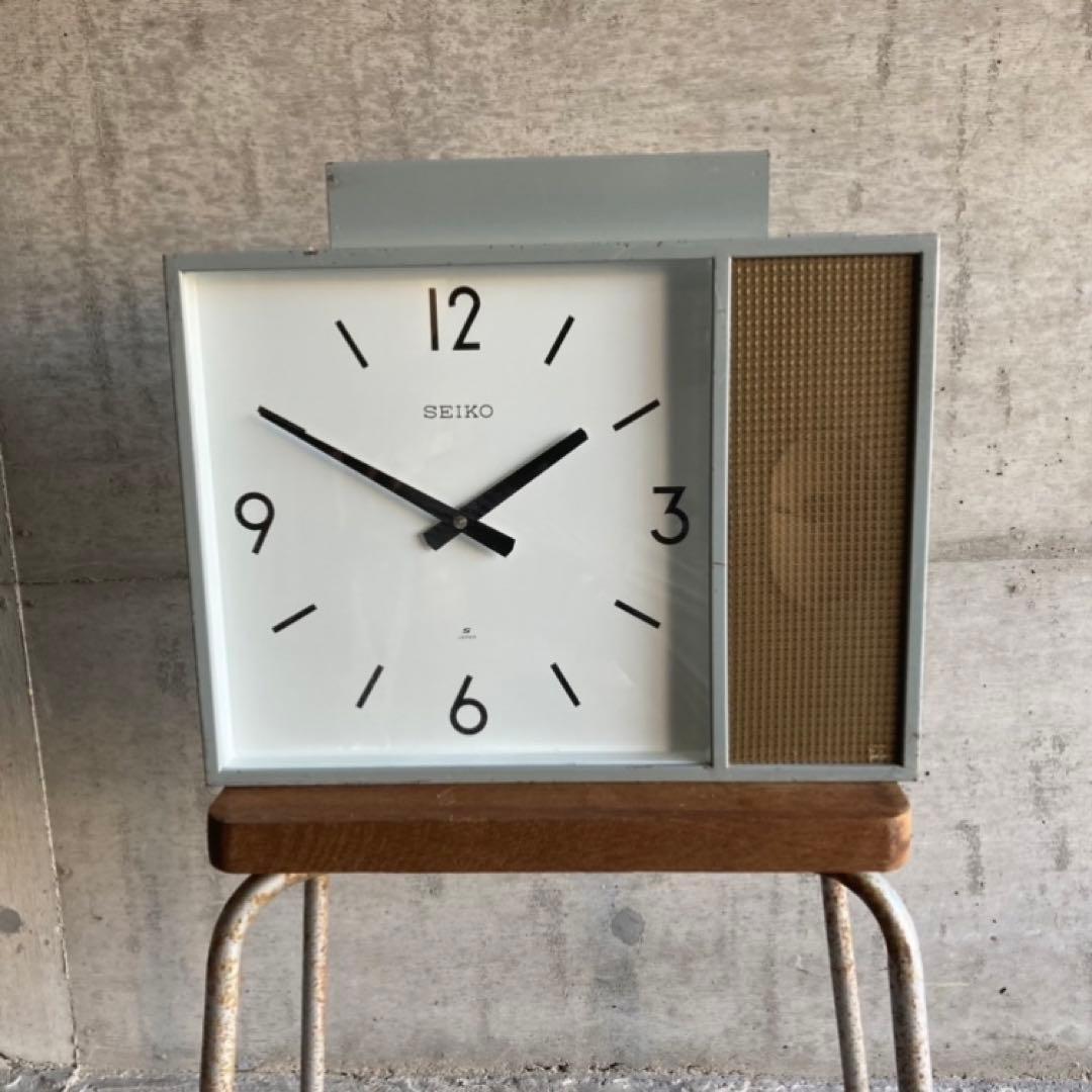 SEIKO セイコー 時計 吊り下げ 大型 学校 スピーカー レア 希少 レトロ