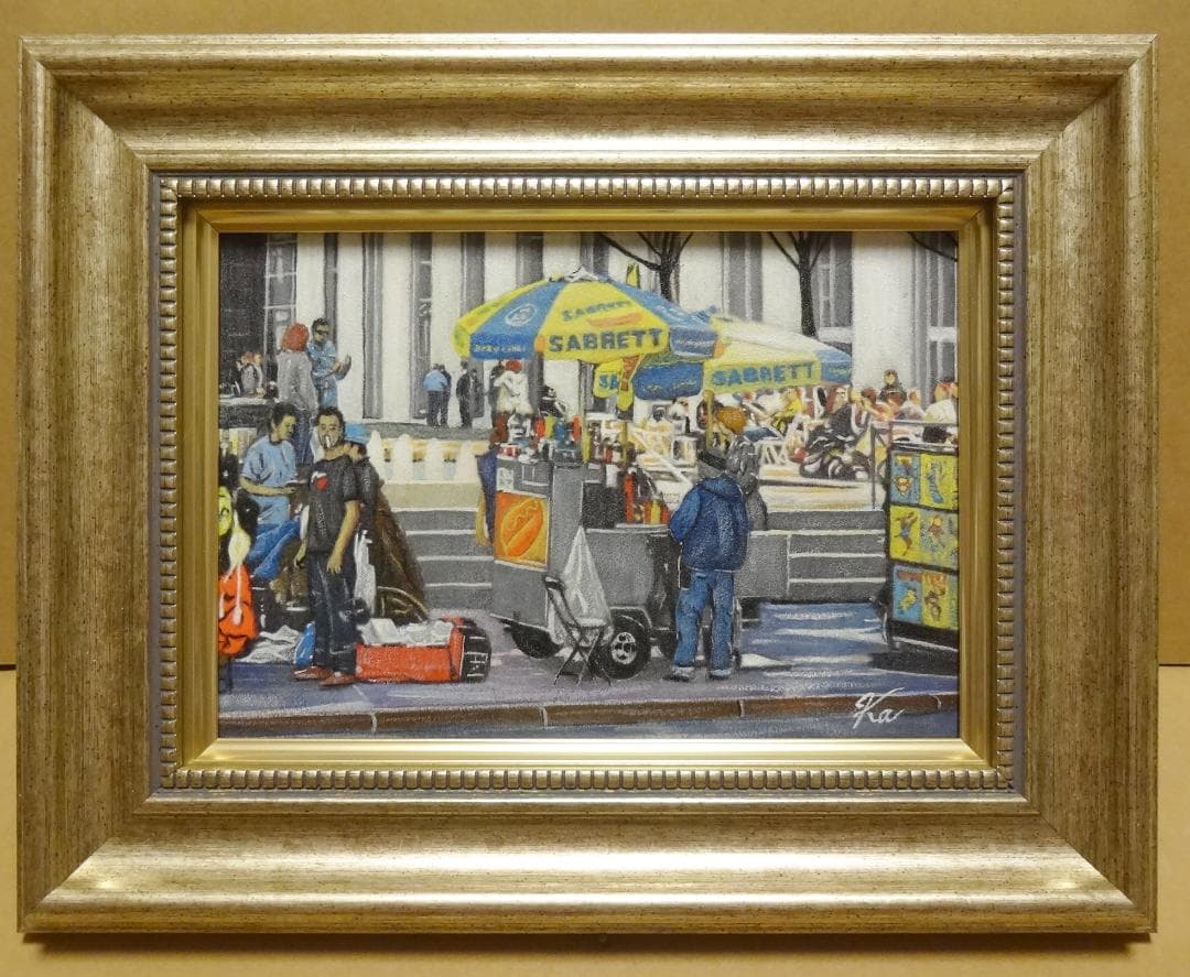 上鈴木正一 油彩画 SM『マンハッタンにて』新作原画 今ならおまけ付きです!!