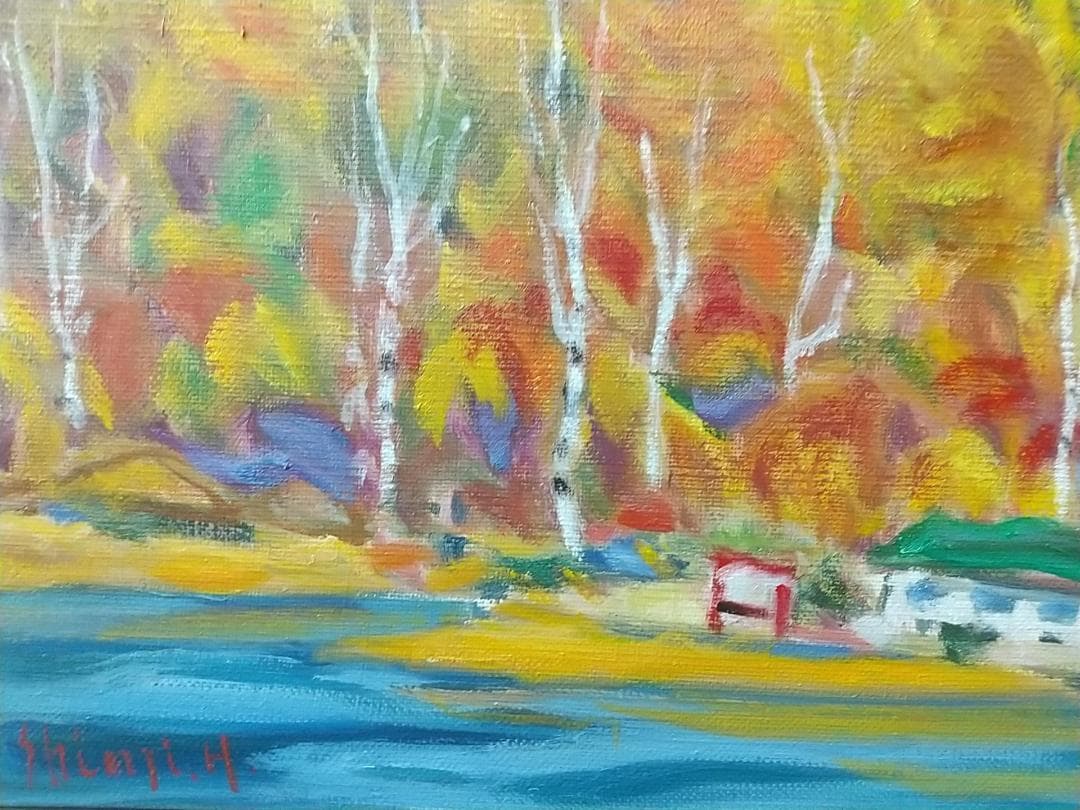 「奥日光 」 F8 絵画 油絵 油彩画 風景画 アート