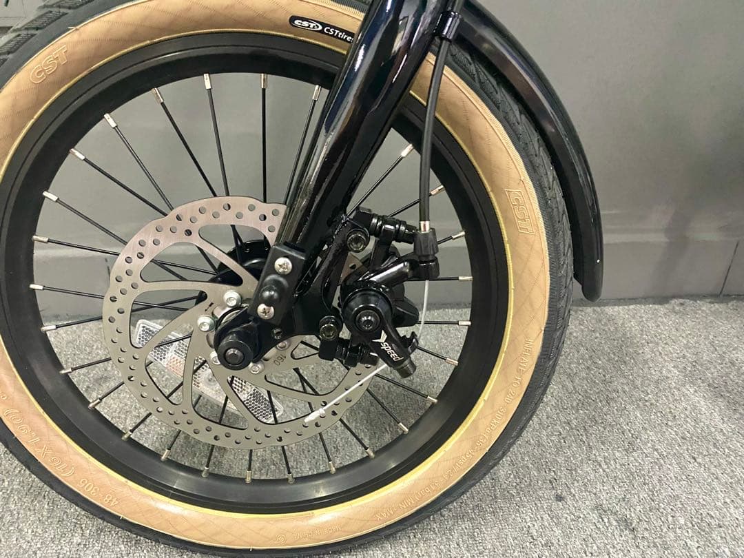 16インチ 軽量アルミPANTHER 三折りたたみ自転車 シングルスピード