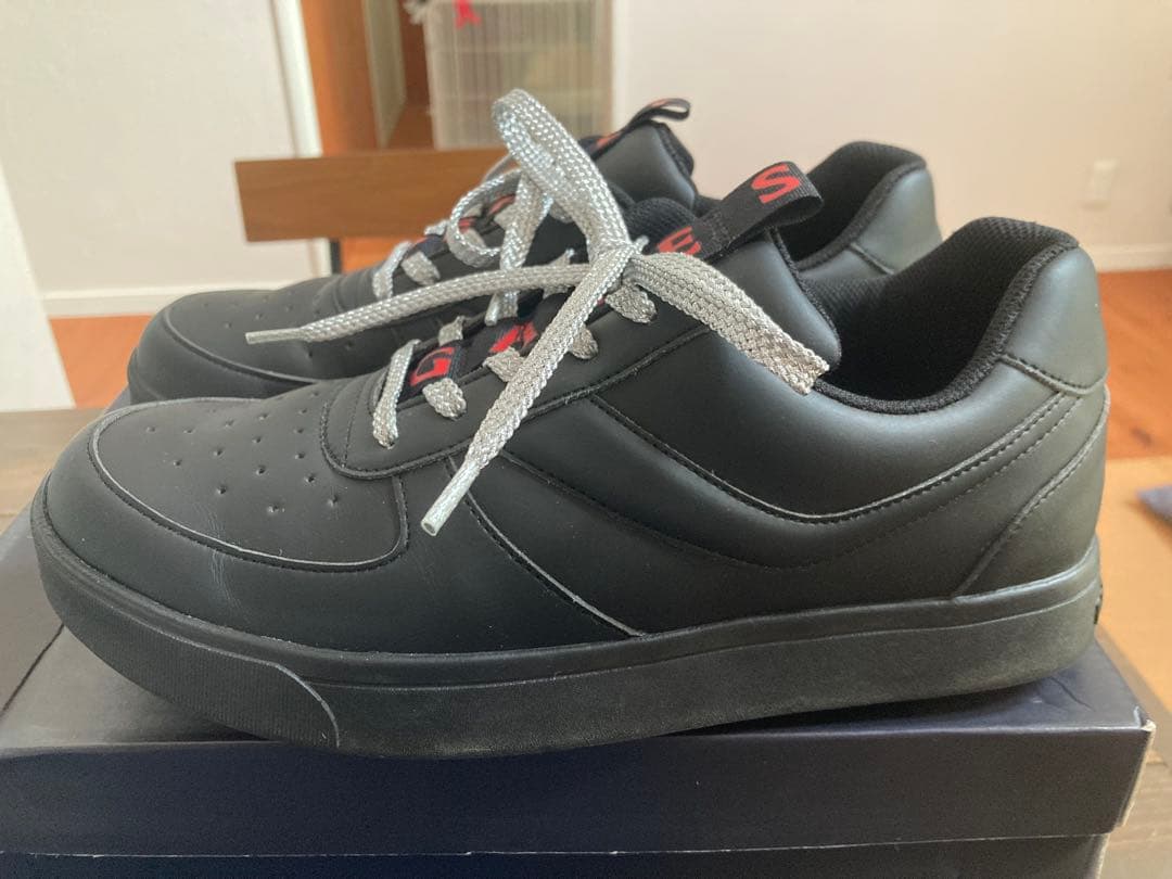 PEARLY GATES ブラック スパイクシューズ 25.5cm