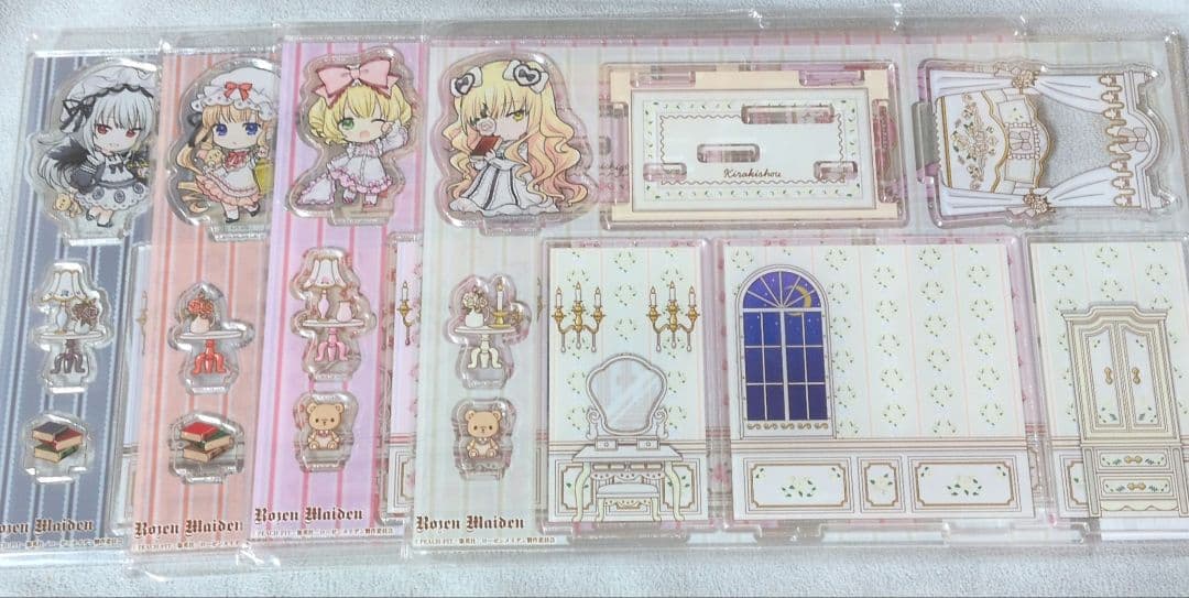 まるくじ ローゼンメイデン ちびキャラ ナイトウェア アクリルドールハウス 4点