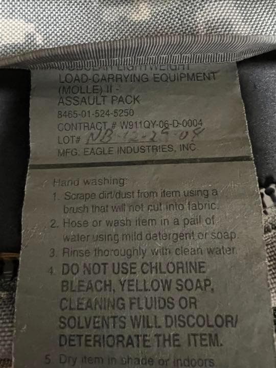 米軍 実物 MOLLE2 アサルトパック