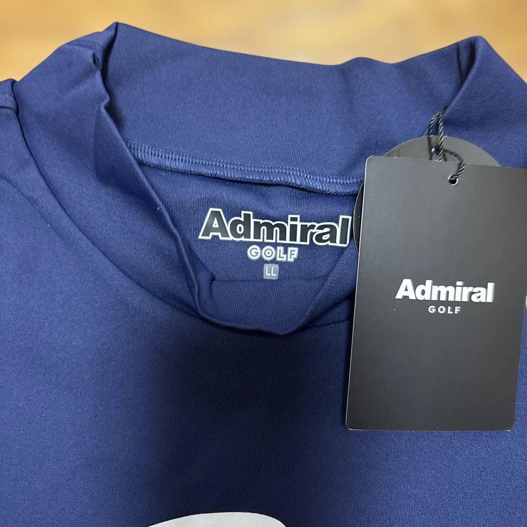 ☆新品☆Admiral アドミラルゴルフ 長袖モックネックLL ネイビー