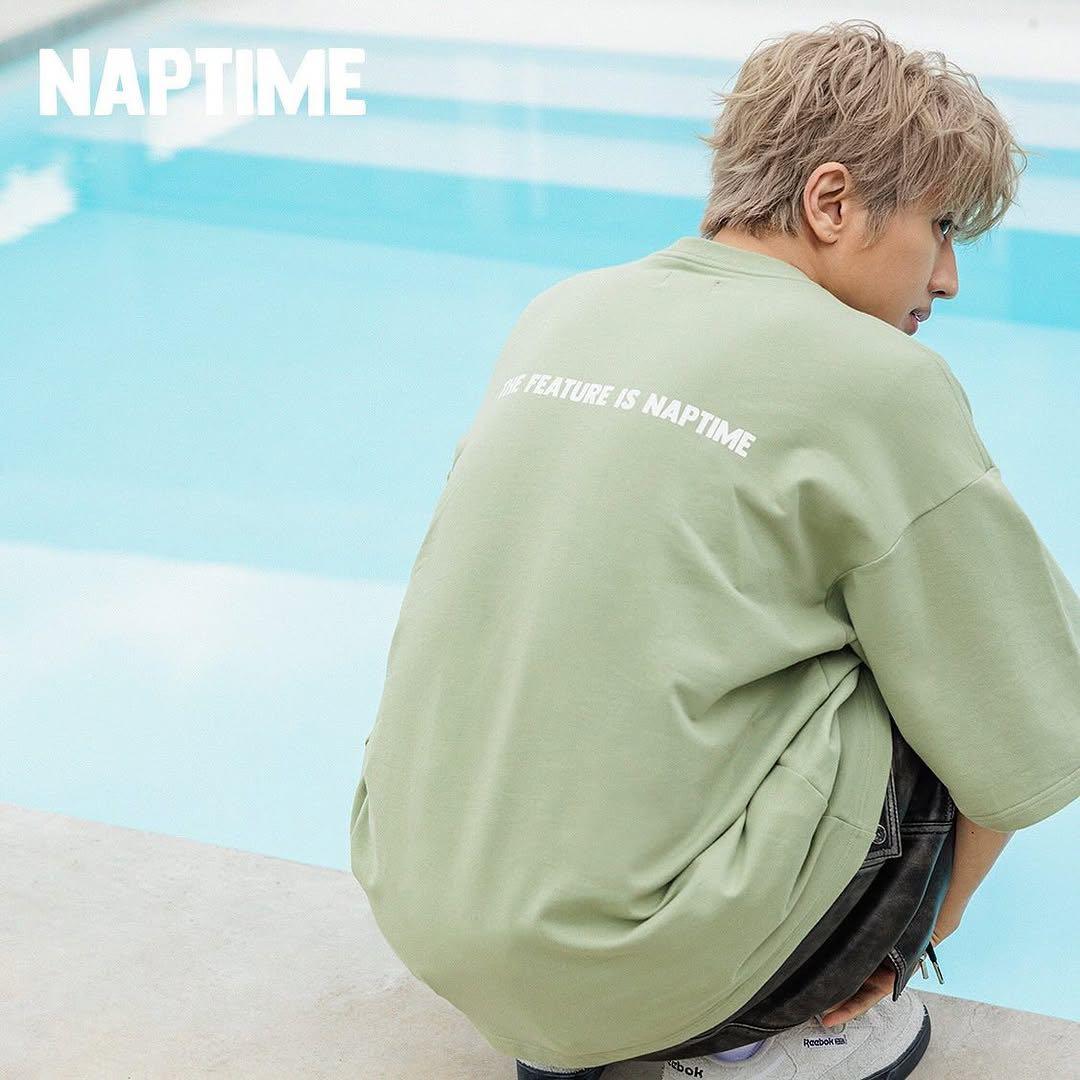 Naptime. プリントBIG Tシャツ KHAKI サイズM