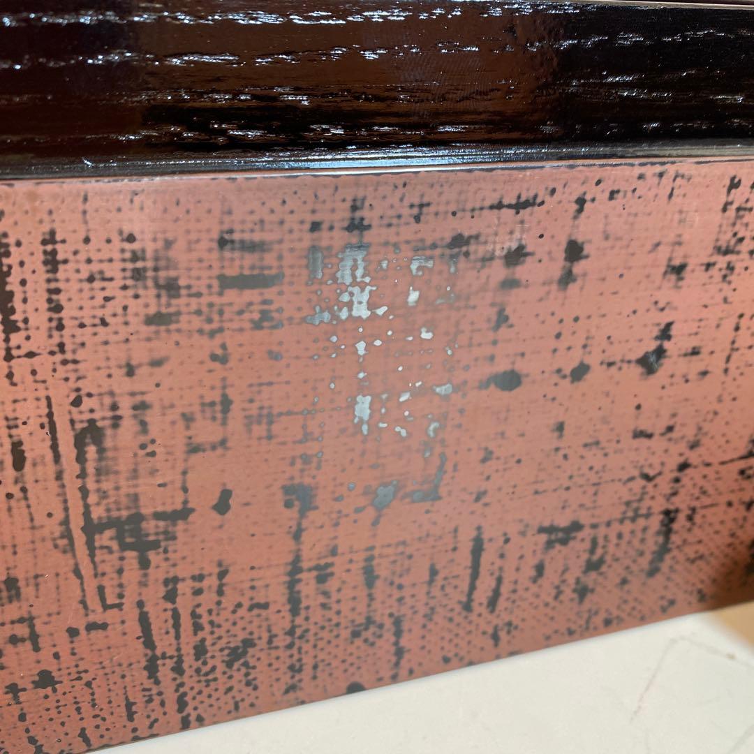 利休茶箱　根来塗り