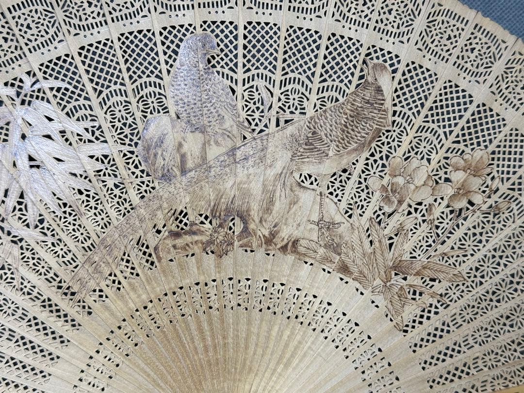 扇子　白檀扇子　和装小物　茶道　お茶会　お茶席　歌舞伎