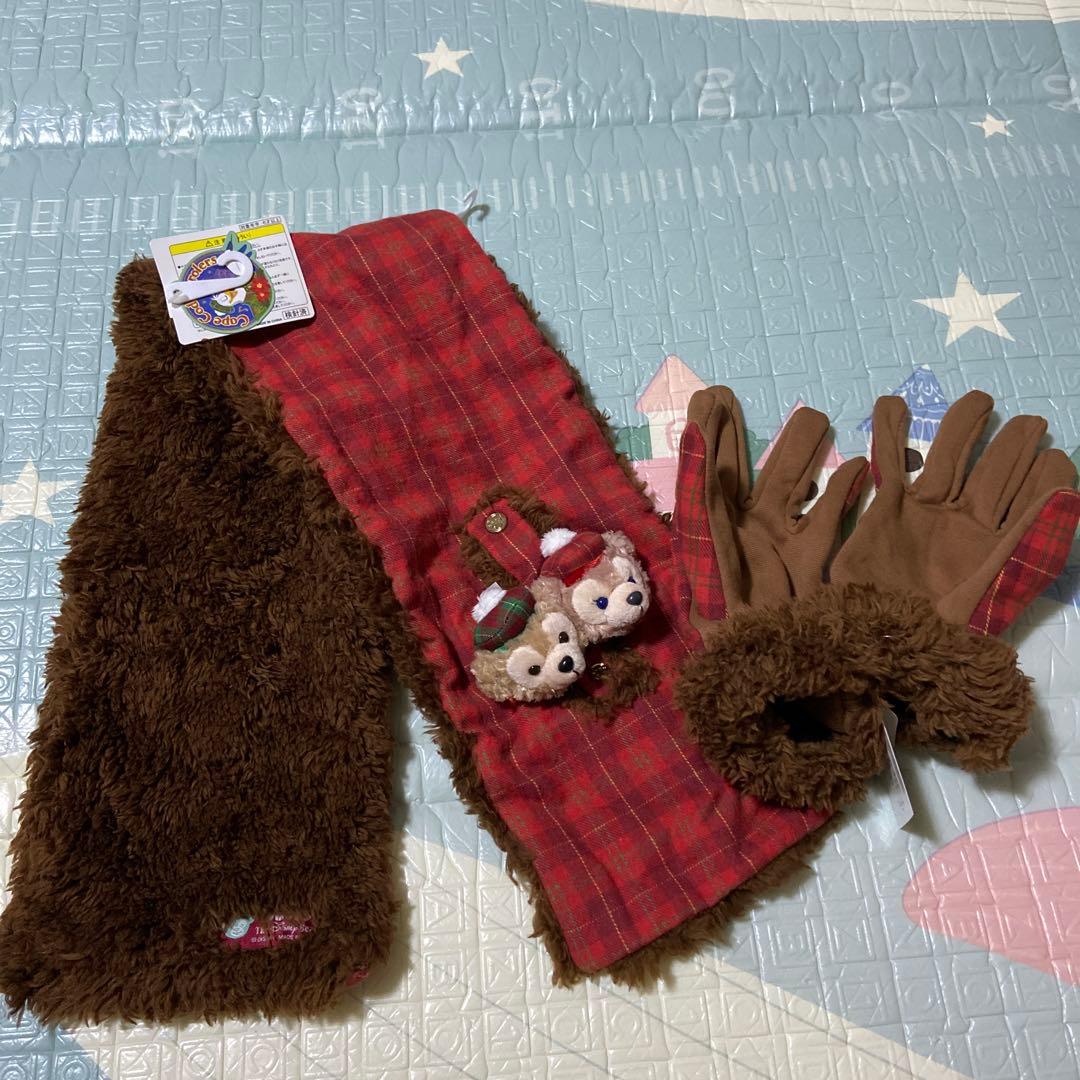 新品未使用/ダッフィー Cape Cod マフラーと手袋