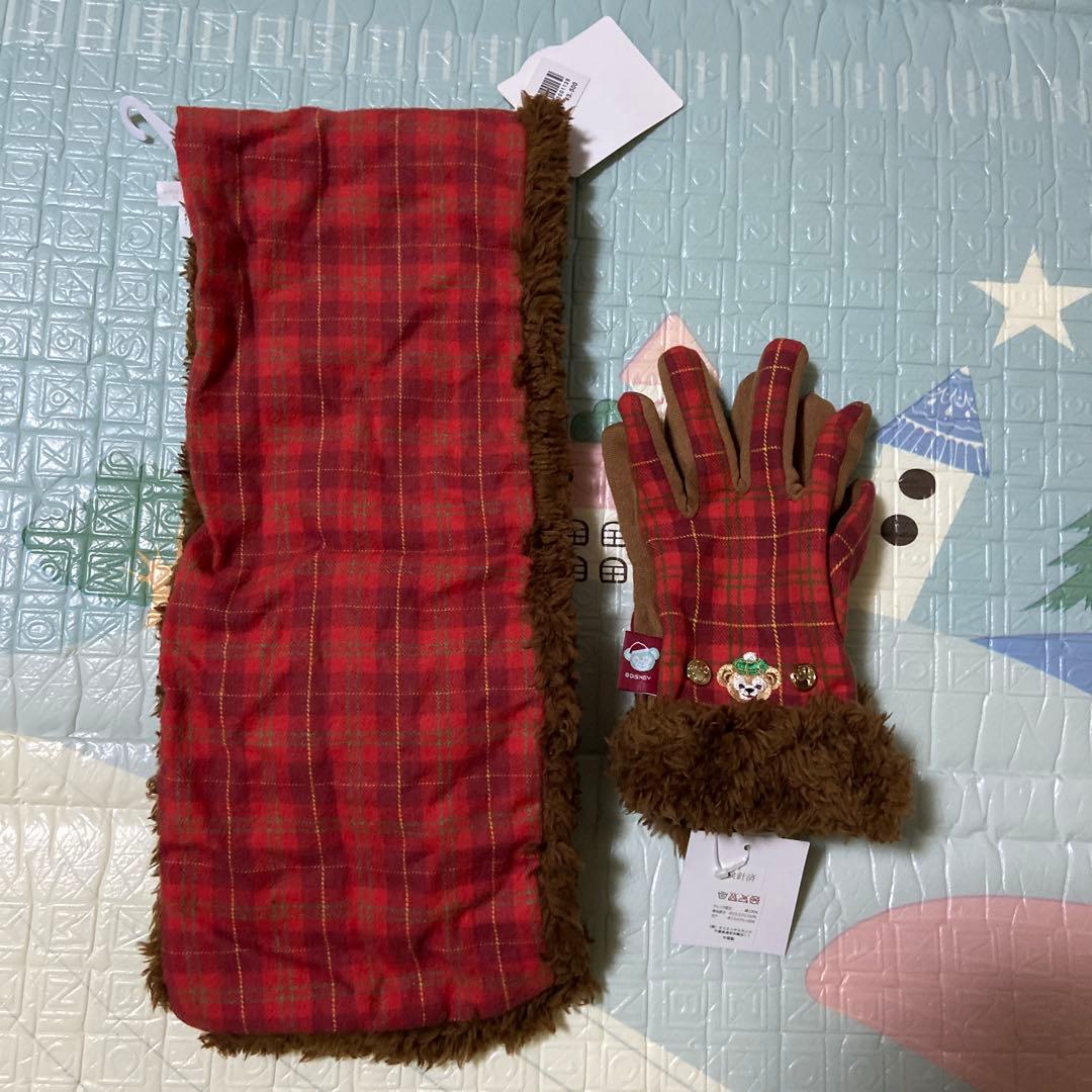 新品未使用/ダッフィー Cape Cod マフラーと手袋