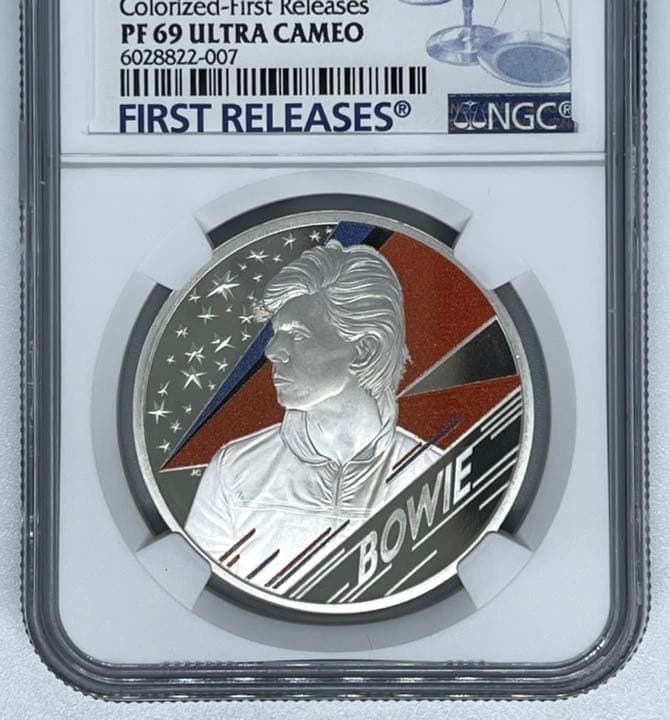 【高鑑定】2020年 デヴィッド ボウイ 銀貨 デビット  イギリス