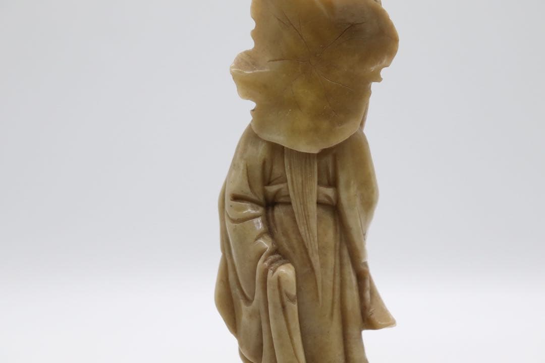 中国　寿山石製　仙女　置物　送料込み250731