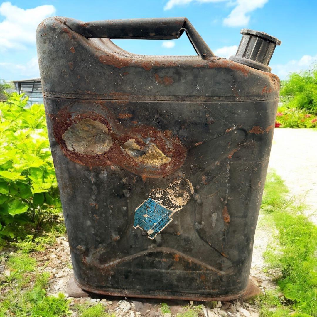 キャンプ　レトロ　ヴィンテージ缶