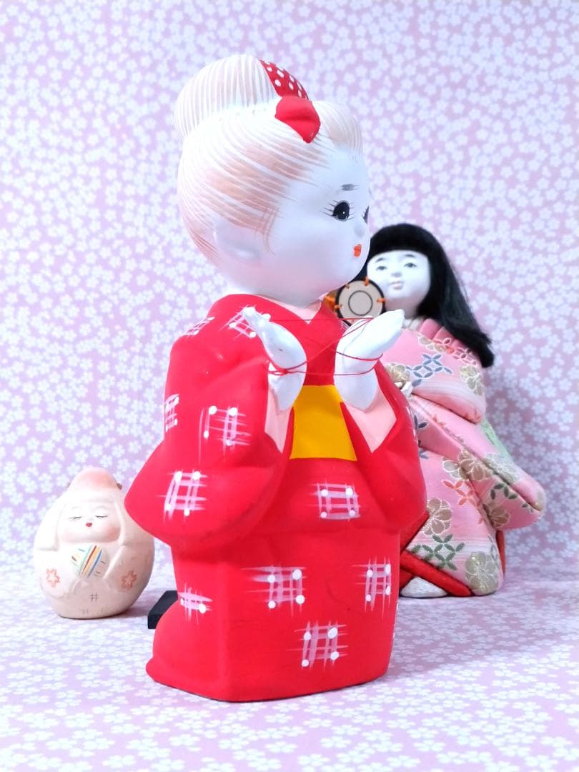 博多人形・木目込み人形・土鈴 まとめ売り 4点 日本伝統工芸 置物