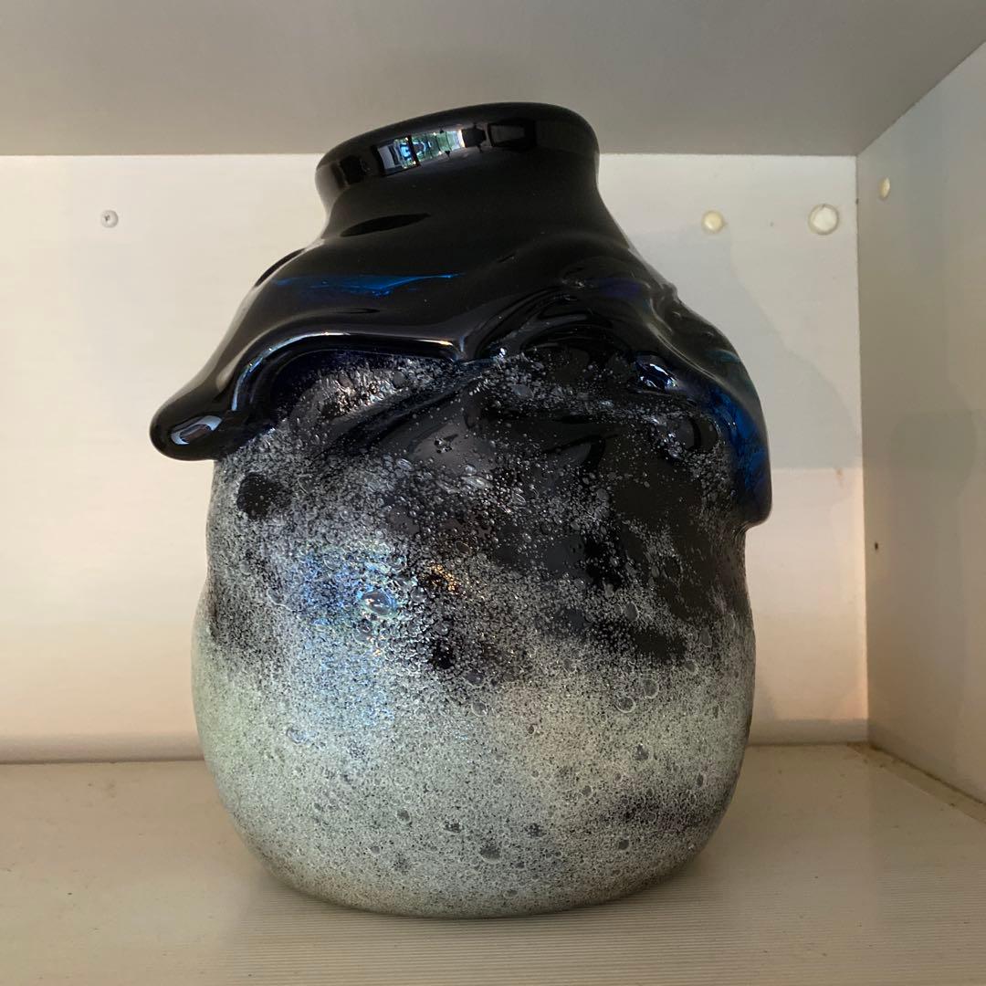 琉球ガラス　大型花瓶