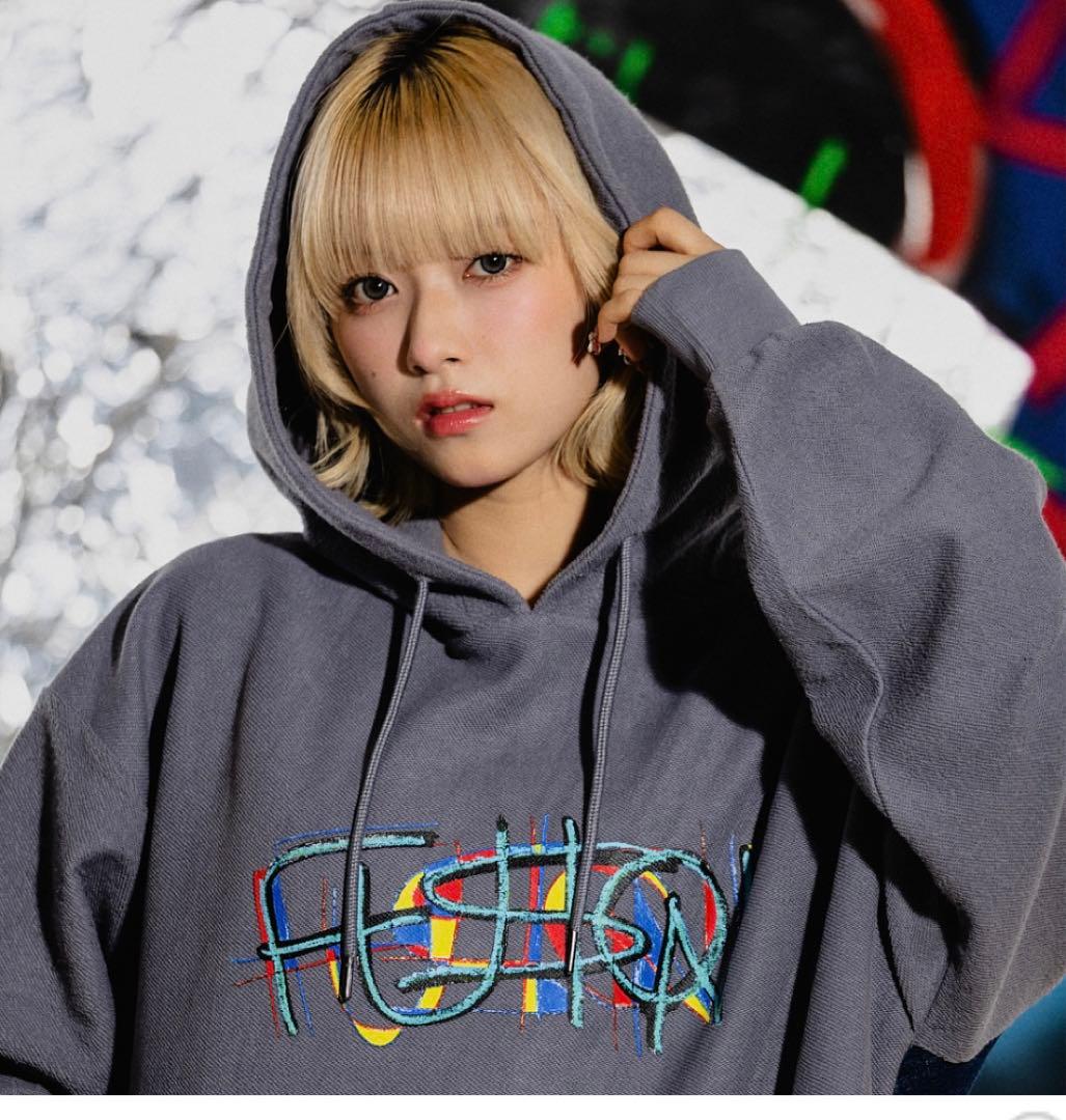 バウンディvaundyグッズFUSION新品デニムパーカーmサイズ即完売品グレー