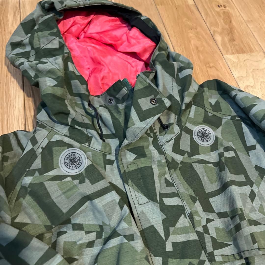 スキーウェア上下3点セット INHABITANT・AA HARDWEAR 迷彩