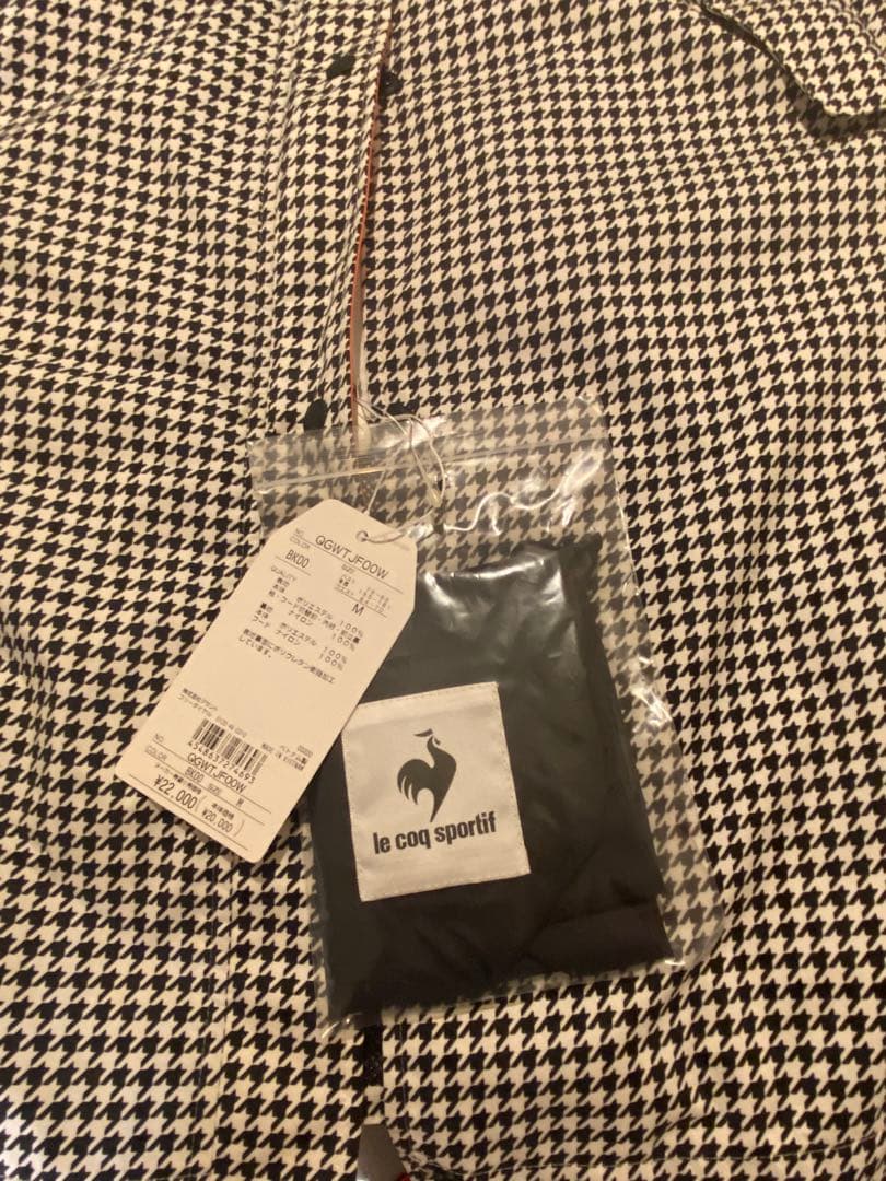 le coq sportif 千鳥格子柄　レインウェア 新品　Mサイズ