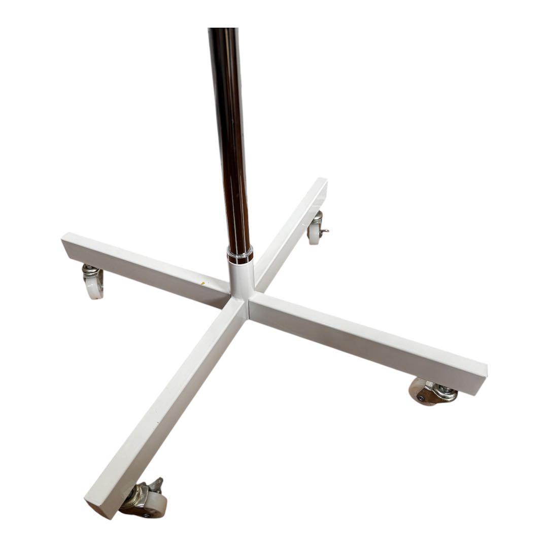 卍4段回転小物掛け　回転式ディスプレイ什器 4段 高さ調整可 キャスター付