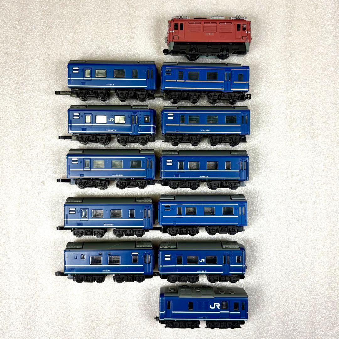 Bトレイン Bトレ EF81＋24系日本海 9002レ ラストラン フル編成