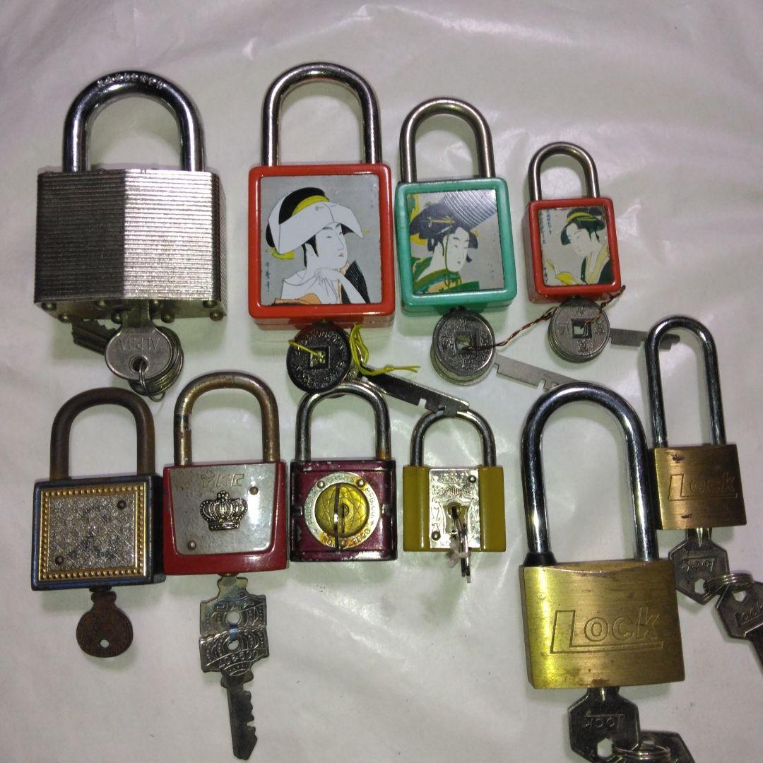 レトロ南京錠セット 　中古品