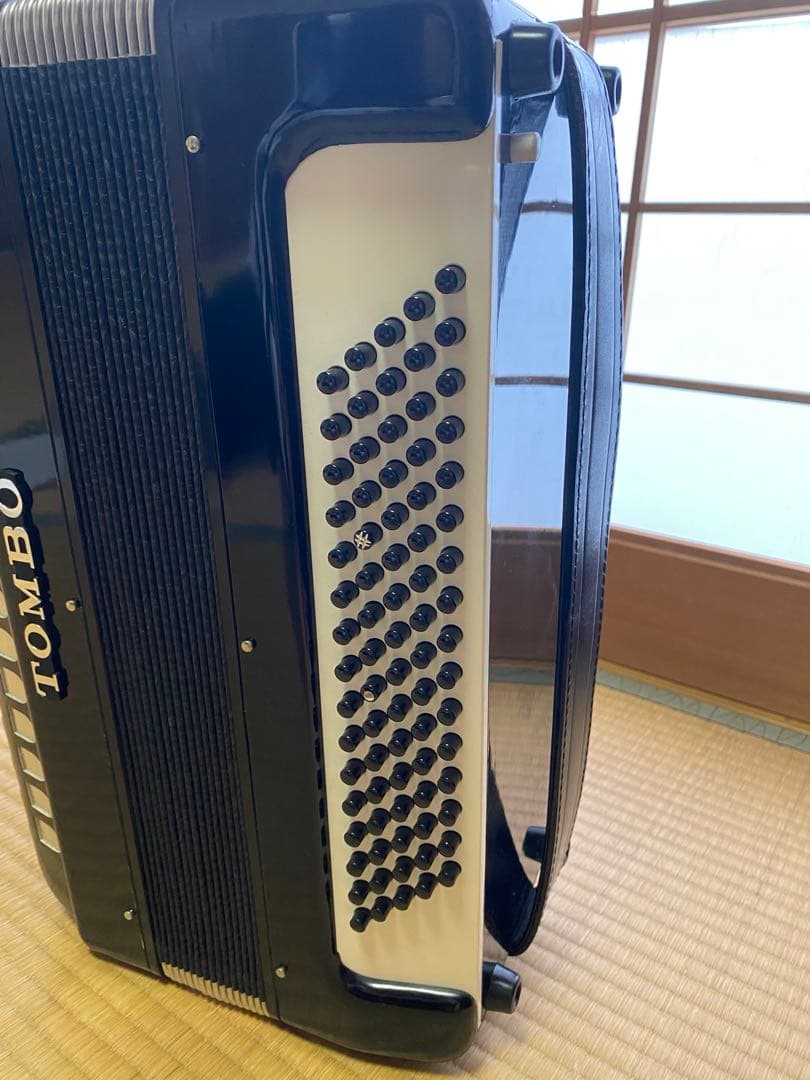 TOMBO トンボ アコーディオン 34鍵 80ベース ケース付き