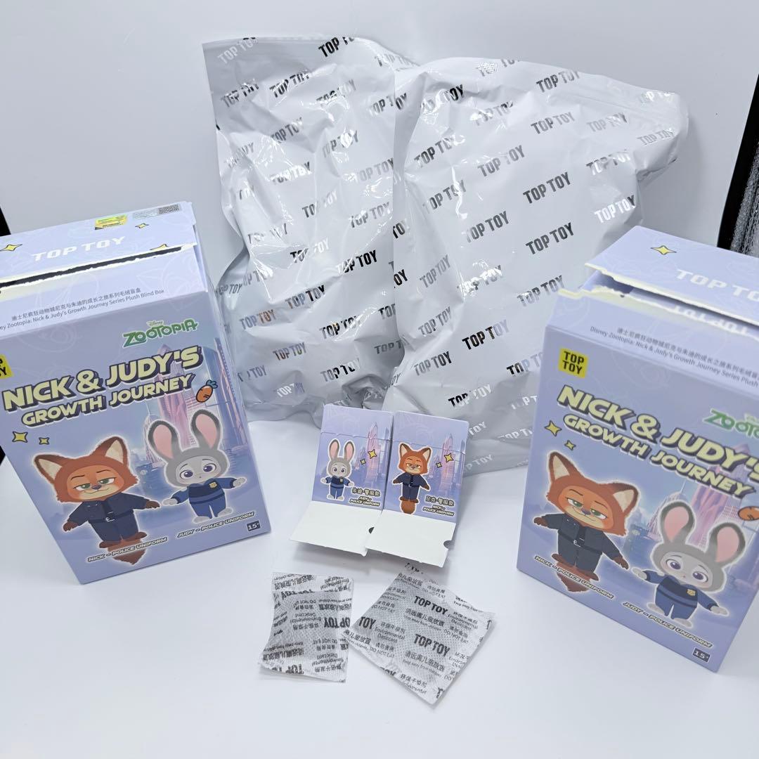 内袋未開封　ズートピア 2 警官　警察官　ポリス　ニック ジュディ 2体