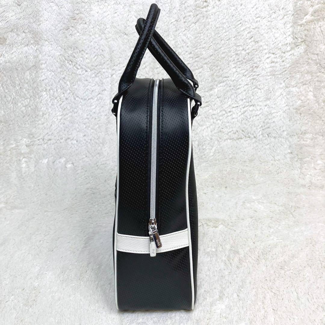 M・U SPORTS 2025年秋冬新作 立体サガラ刺繍シューズバッグ 黒