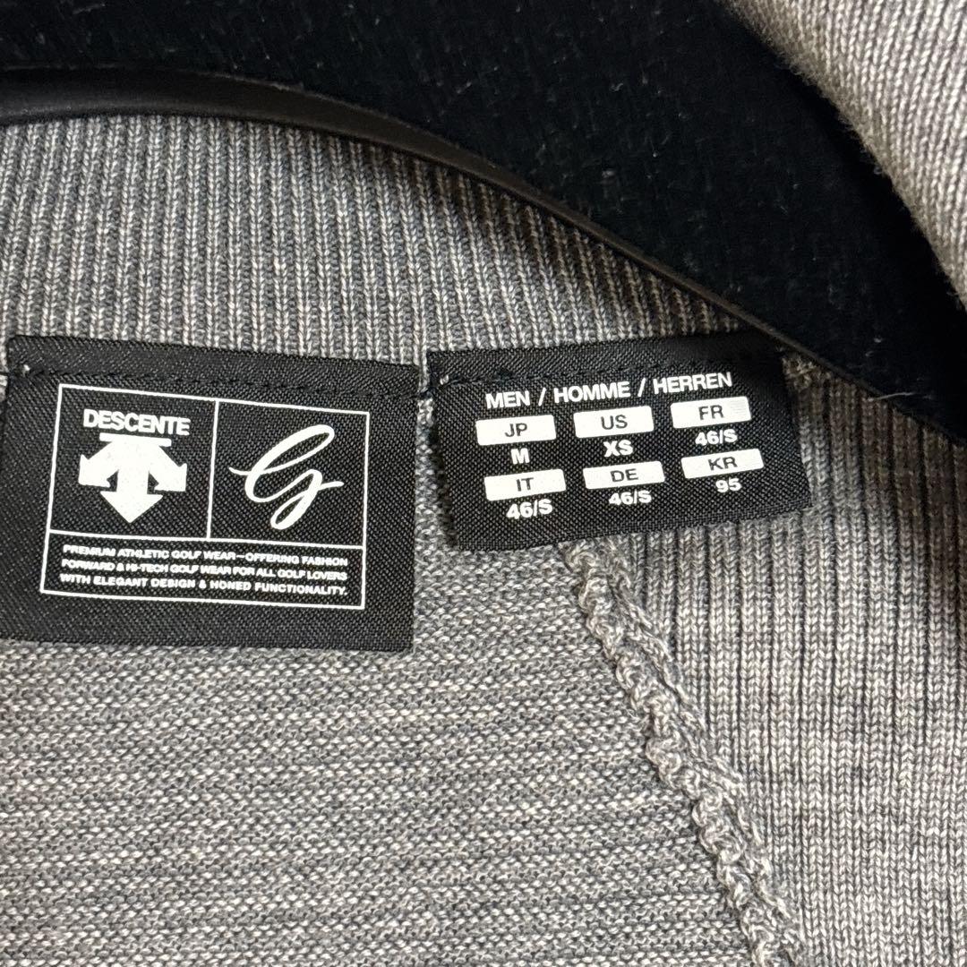 デサントゴルフ フルジップジャケット グレー M