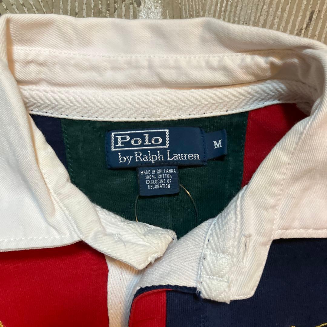 90s Polo Ralph Lauren ラガーシャツ 刺繍 ポロ ラルフ