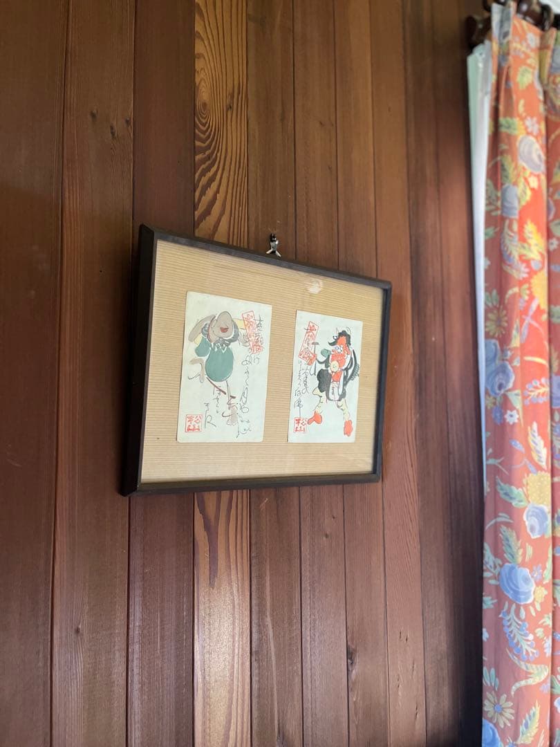 大津絵 8枚セット 解説文・高橋松山印付き