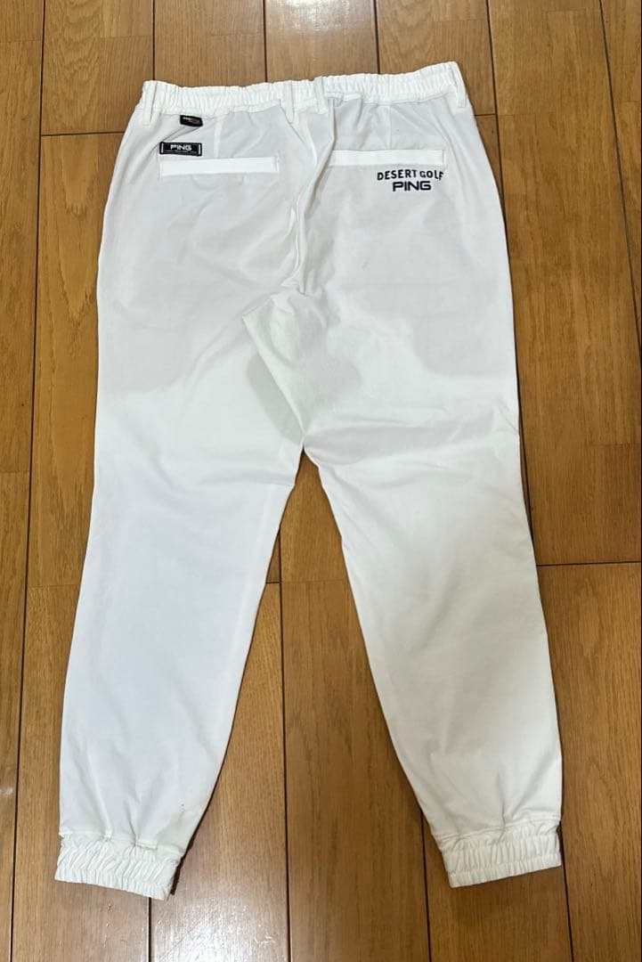 PING ピン ゴルフ セットアップ ブルゾン ジョガーパンツ ホワイト LL