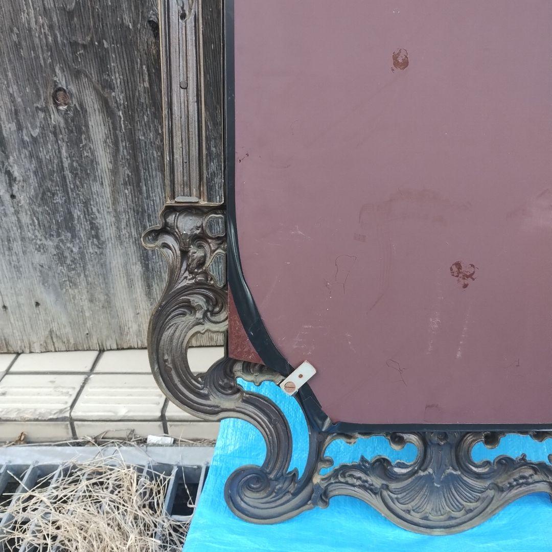 バロック様式 古い大きな鏡