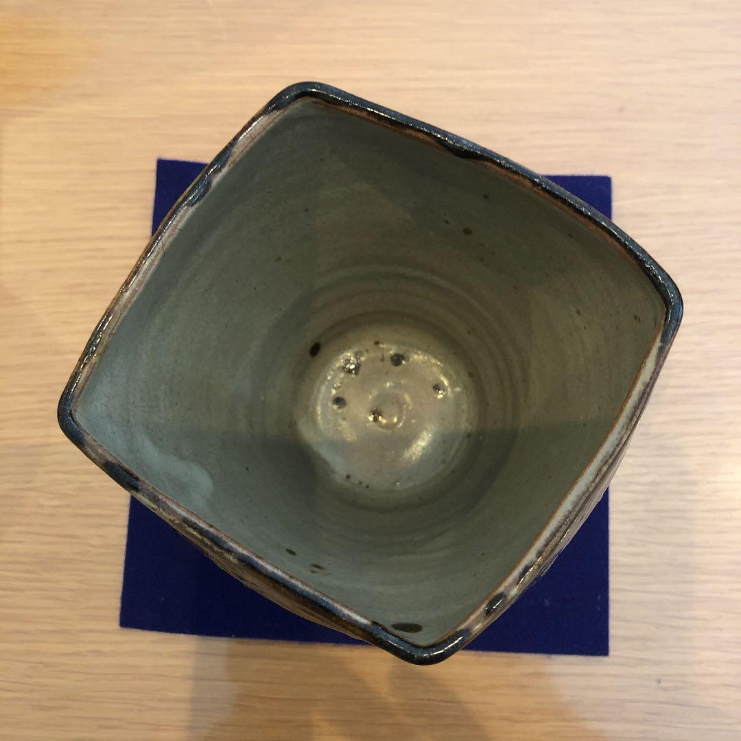 茶道具　古黒唐津水指