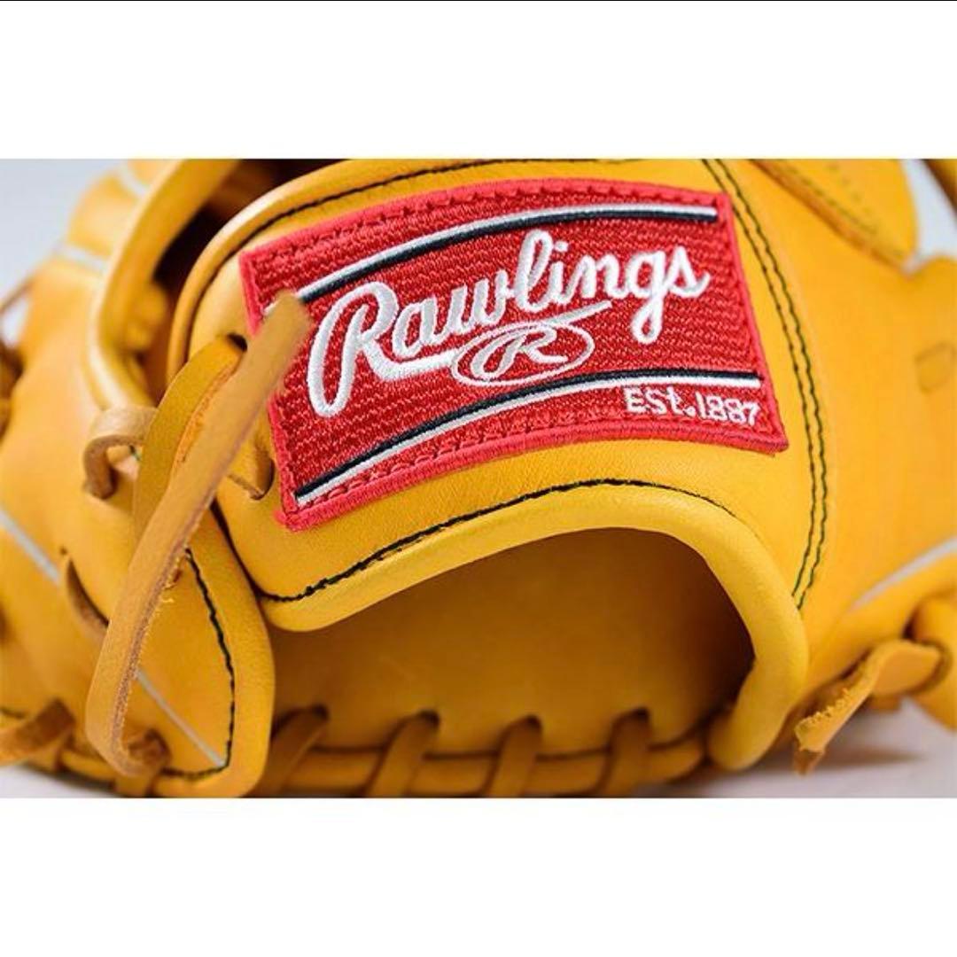 【匿名配送】Rawlings ローリングス 本革 ゴールドタン 軟式グローブ