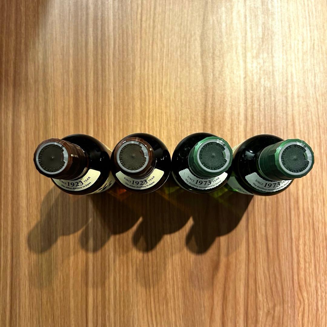 【新品・未開封】山崎 白州 ウィスキー ミニボトル 180ml 4本セット NV