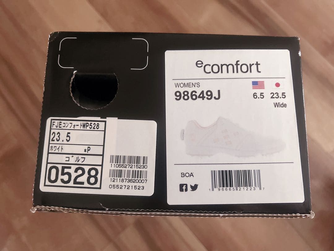 FootJoy レディース ゴルフシューズ 23.5 ホワイト ピンク 超美品