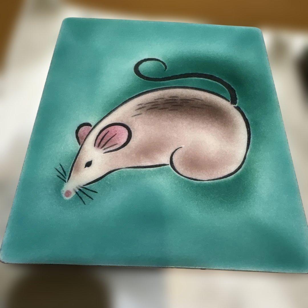 レア ヴィンテージ 安藤七宝店の七宝焼の飾皿　8枚セット