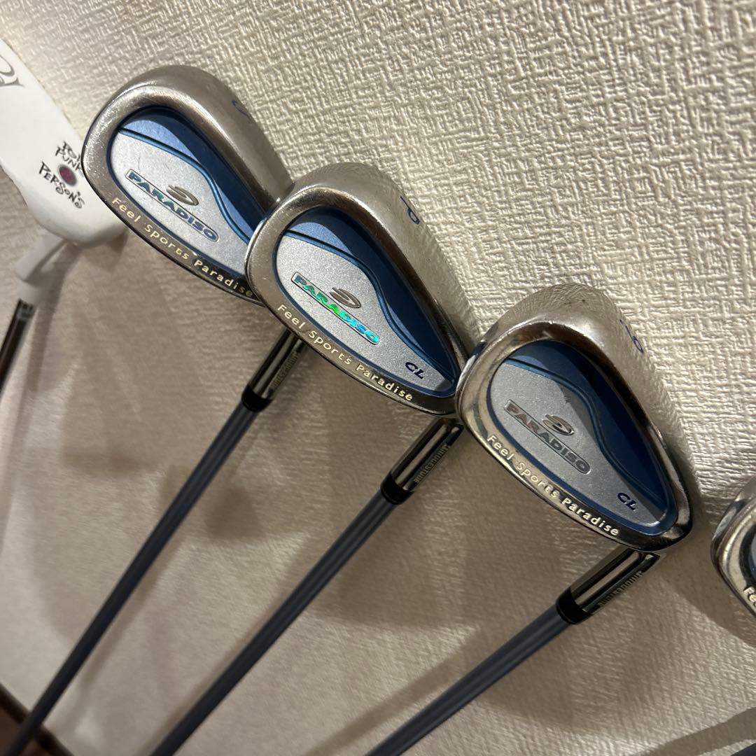 パラディーゾ　レディースL 9本　右利き　ハーフゴルフセット