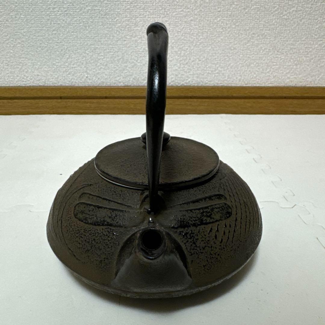 【希少】南部鉄器　急須　宝生堂　とんぼ　茶漉し付き　6.6mm