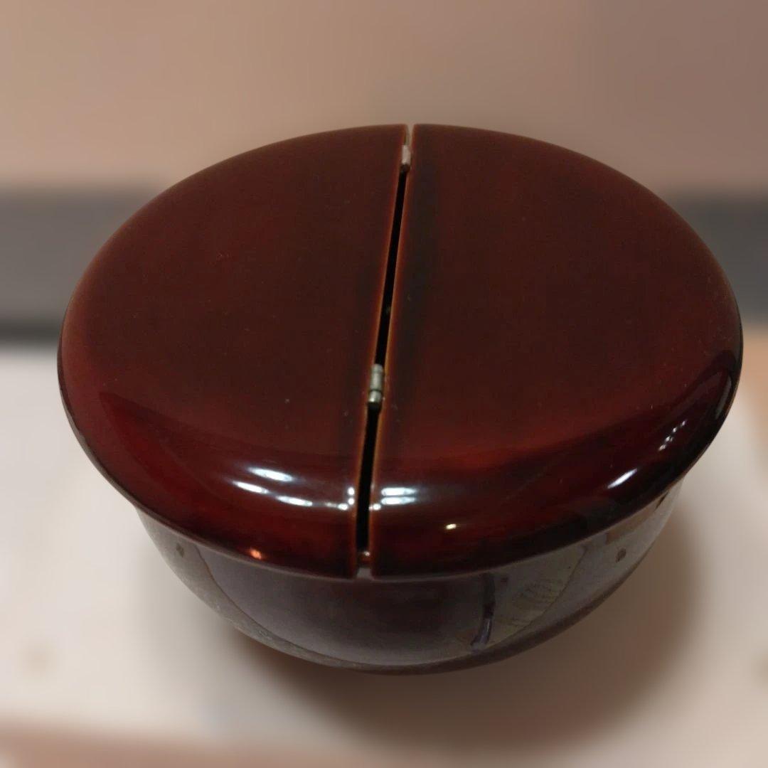 久世宗春 作 老松茶入 割り蓋茶器共箱 仕覆 壺々青海波 本歌写