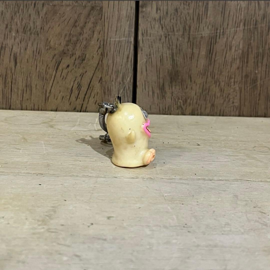 【アンティーク】昭和レトロ オバケのQ太郎 キーホルダー ポリ ソフビ パチ