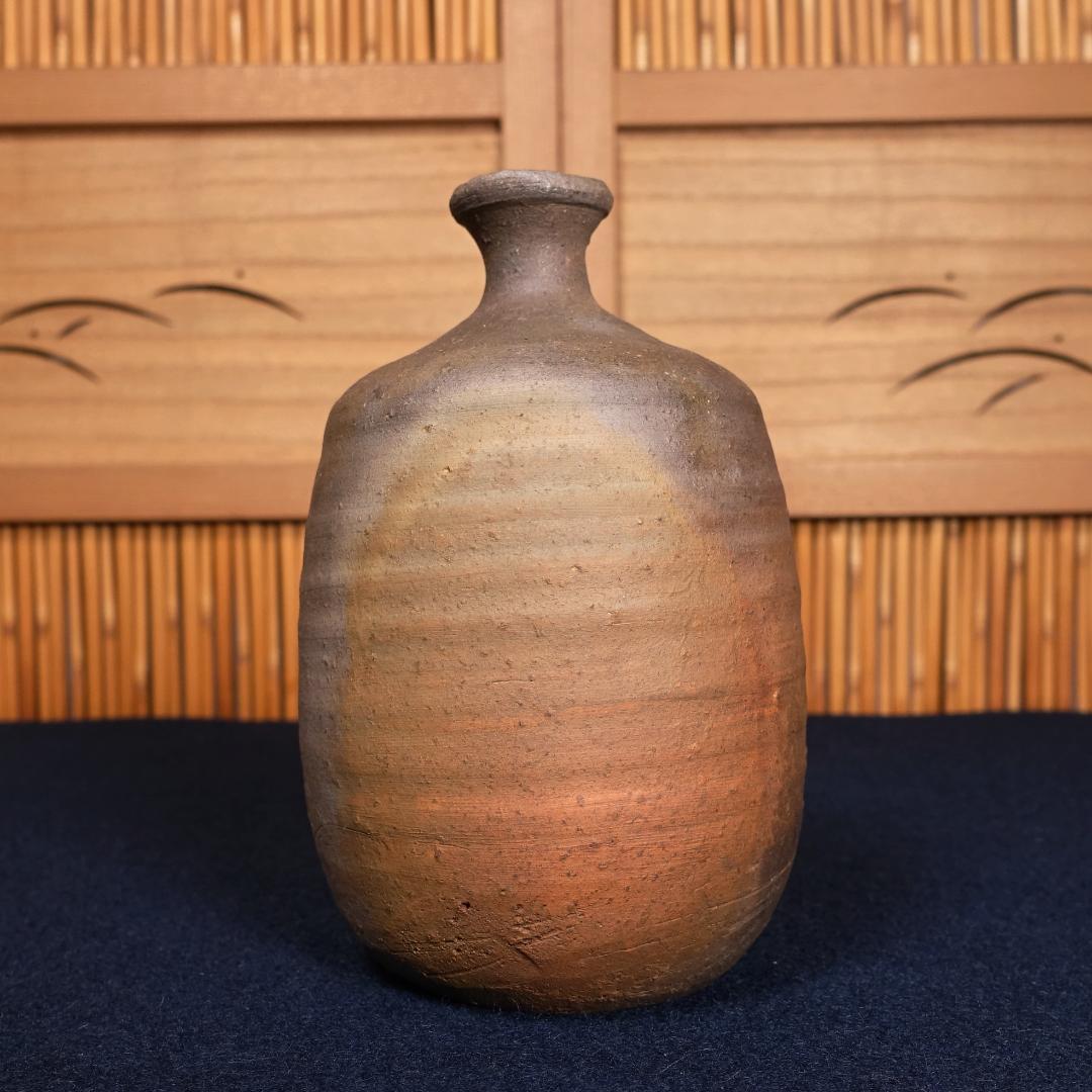 人間国宝 金重陶陽 三男 金重晃介 備前徳利 共箱