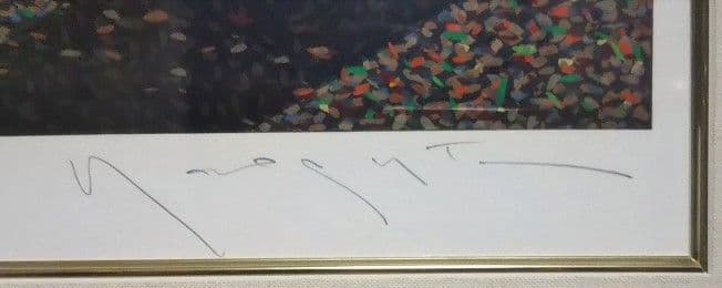 美品　アコーディオンプレイヤー　　ヒロ・ヤマガタ　　シルクスクリーン